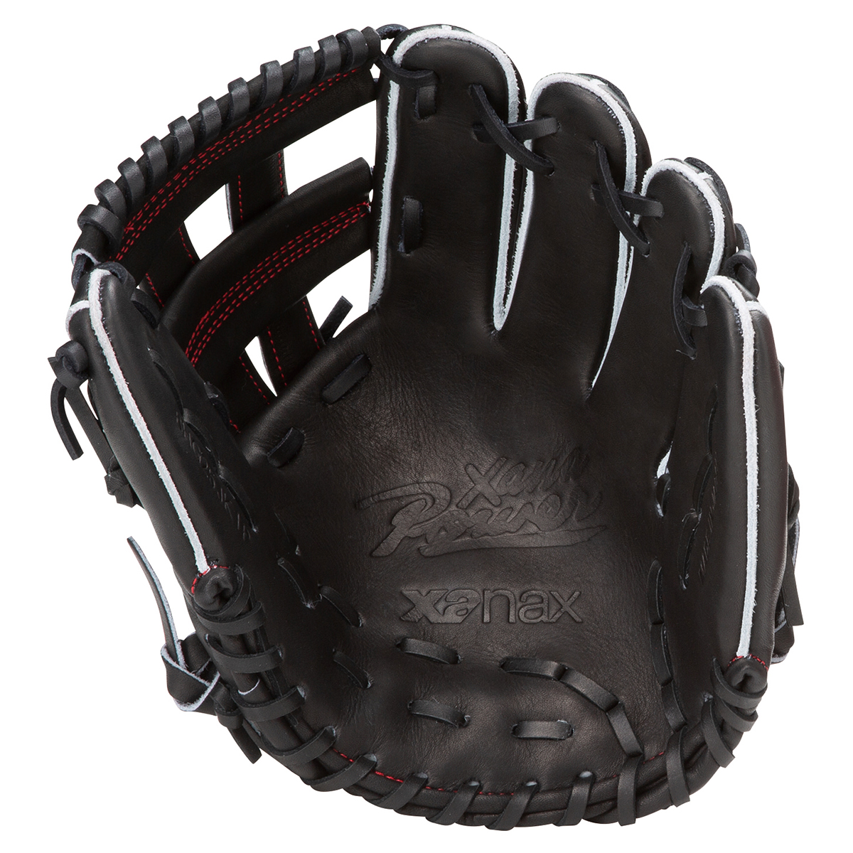 【美品】小学生使用 硬式用 グローブ（ブラック×ブラウン） ゼット 軟式グラブ ウイニングロードシリーズ オールラウンド用